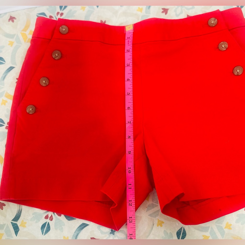 Banana Republic Red High Waist Women's Shorts NWT - Picture 2 of 5